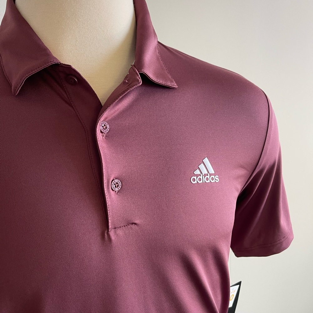 Adidas Men’s Polo Golf Shirt - Medium - Brand New w/Tags (paid $65) Color wine